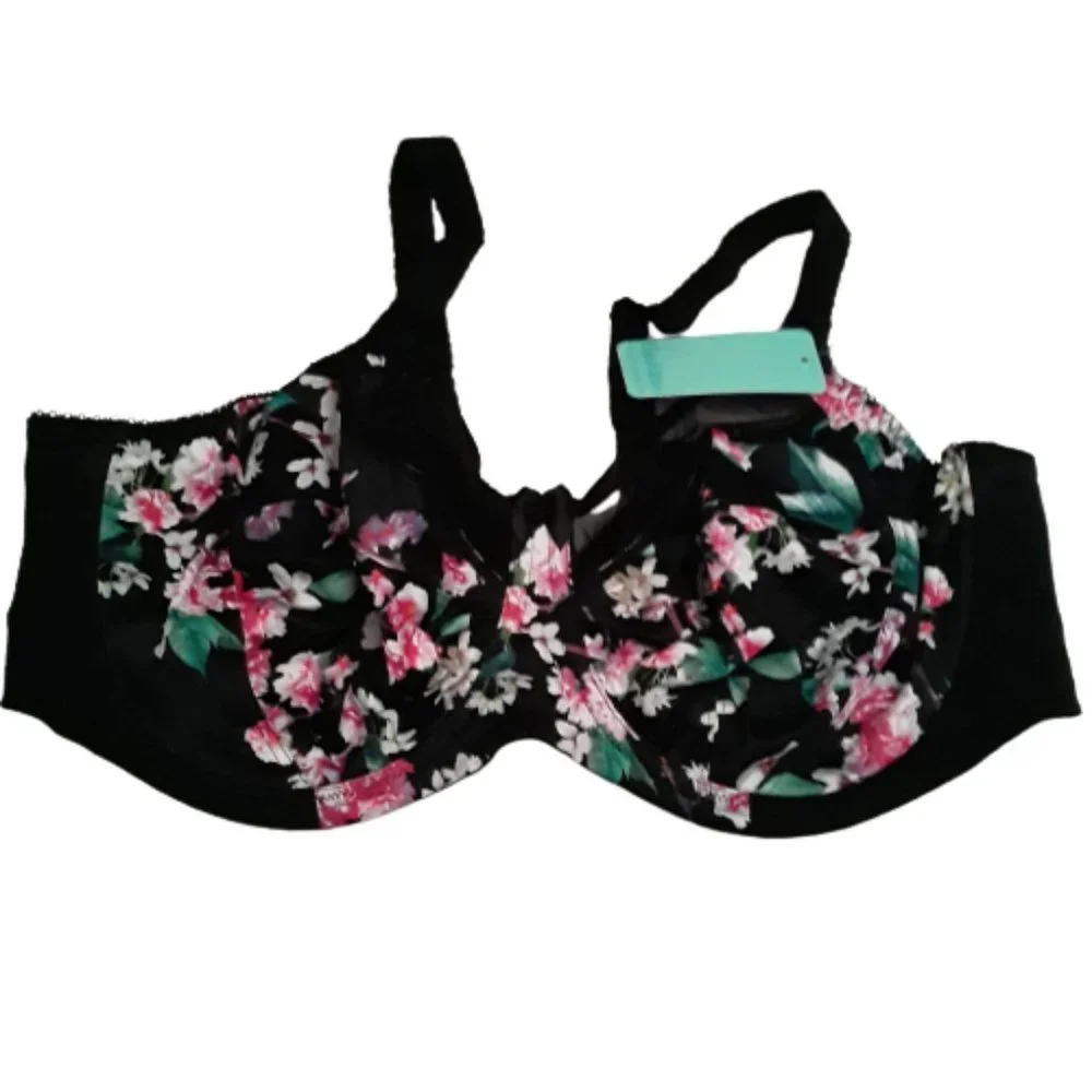 GODDESS Plus Size Kayla Underwire Bra, GD6162 Size 42DD Color: Cherry Blossom